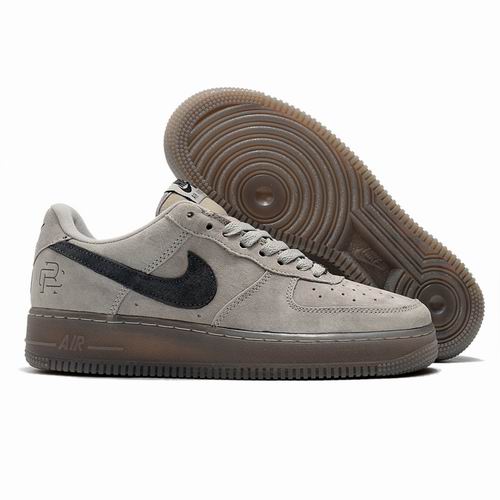 Cheap Nike Air Force 1 White Brown Red Shoes Men and Women-61